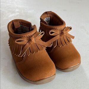 Carters Brown Kids Moccasin Shoes toddler 2.5